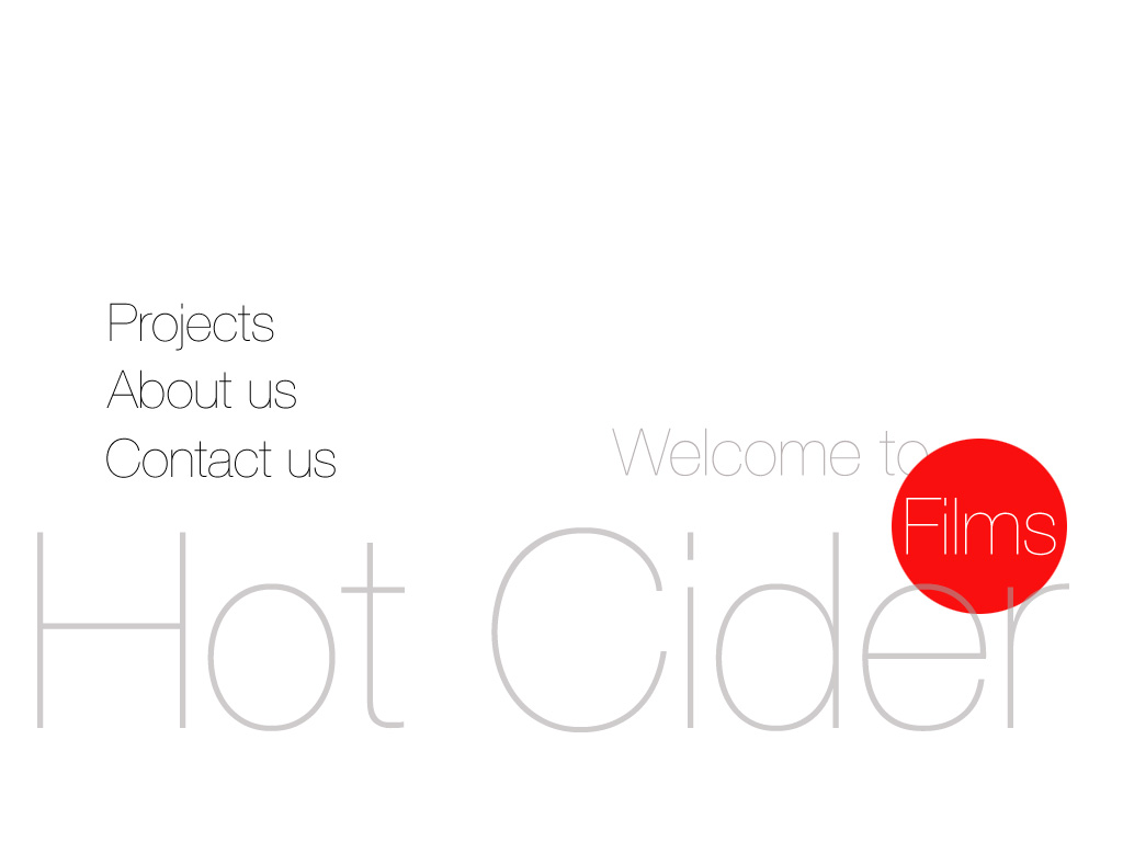 Welcome to Hot Cider films